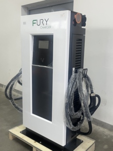 Cargador de CC para vehículos eléctricos de doble pistola, personalizable, de 40kW, 60kW, 80kW, para instalación en suelo con pantalla táctil de 7 pulgadas - Product Image 5