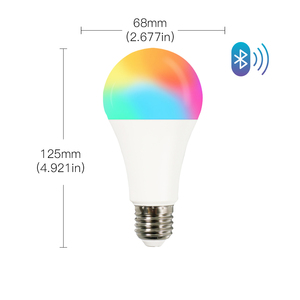 BLE thông minh e27led ánh sáng 9 wát RGB Trắng Dimmable Alexa/Google nhà tương thích thanh thiết kế cho khách sạn <span class=keywords><strong>Android</strong></span> hoạt động - Product Image 2