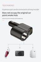 Adaptor Pengisi Daya Mobil Multiport 80 W, Adaptor Pengisi Daya Cepat 3.0 USB Tipe C untuk Xiaomi Redmi Note 8 Pro