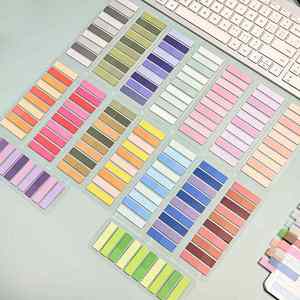 3200 Hojas de Notas Adhesivas con Índice en Degradado de 3 Colores, 200 Hojas/Tarjeta, Colores Vivos y Brillantes, Clasificación de Documentos - Product Image 1