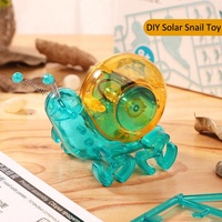 Mini robot escargot solaire non assemblé 2056, jouet STEM pour enfants, kit scientifique d'assemblage de robots à engrenages solaires pour enfants, cadeaux
