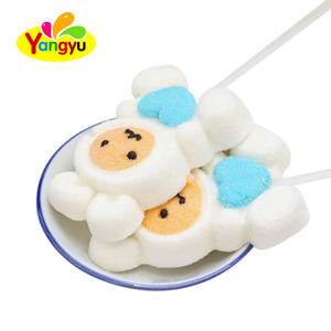 Boîte de présentation de 24 sucettes en forme d'ours et de lapin de dessin animé, guimauves et barbes à papa, vente en gros - Product Image 4