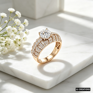 Anillo de Halo de Diamante Cultivado en Laboratorio de 1 Quilate, Oro Sólido de 10K/14K/18K, Corte Brillante, Calidad VVS-VS, Certificado IGI, Romántico, para Boda o Fiesta - Product Image 2