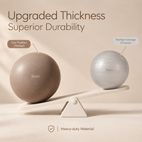 Ballon de yoga mini en PVC mat 8 pouces, plusieurs tailles (15cm, 20cm, 25cm), anti-éclatement, souple, pour Pilates et gymnastique, avec logo personnalisé pour la maison