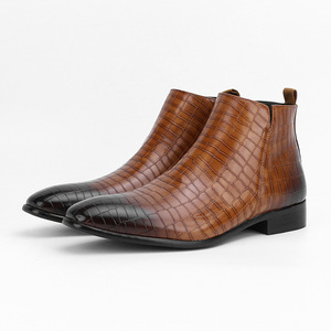 Botas de Gamuza para Hombre, Altura al Tobillo, Punta Redonda, Cierre con Cordones, Forro de Malla Transpirable, Suela de Goma, Entresuela de EVA, Color Sólido, para Todas las Temporadas - Product Image 2