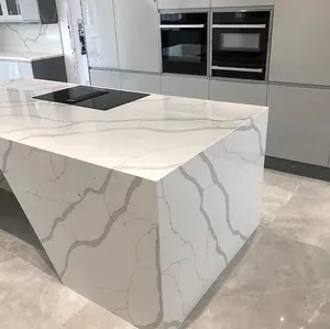 Kunden spezifische Stein Venus Arbeit Splatte künstliche Quarz Engineered Stone Arbeits platte Küchen insel Solid Surface Arbeitstisch platten