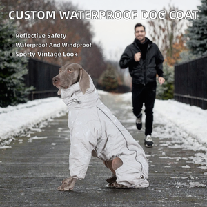 Vêtements pour <span class=keywords><strong>chien</strong></span> en coton imperméables toutes saisons, personnalisables par un designer, coupe-vent, doublure polaire, réfléchissants, quatre pattes, Nouvel An Chinois - Product Image 2