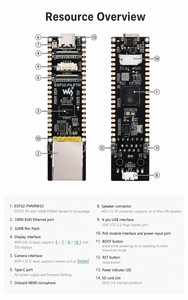 Carte de développement haute performance ESP32-P4, port Ethernet RJ45 100 Mbps avec module PoE, prend en charge Xiaozhi AI et Deepseek Edge AI - Product Image 4