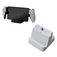 Support de charge sans fil portable en plastique ABS noir et blanc SZZR pour console de jeu portable, accessoires de jeu, emballage de vente au détail