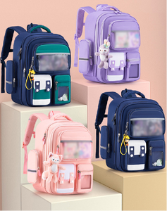 Sac à dos scolaire imperméable à motif anime de haute qualité, protection dorsale, <span class=keywords><strong>pour</strong></span> filles du primaire - Collection 2026 à succès - Product Image 1