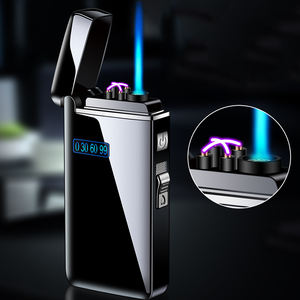Dual Purpose Gas Electricity Cigarette <b>Torch</b> Lighter Double Arc Electric Lighter Usb <b>Rechargeable</b> - Product Image 2