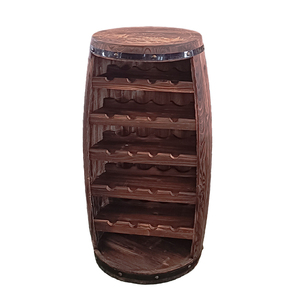 Elegante Barile di Quercia Antica <span class=keywords><strong>Portabottiglie</strong></span> Elegante in Legno Cantina di Vini per Vino Rosso Cantine Bar & Decorazioni di Festa - Product Image 1