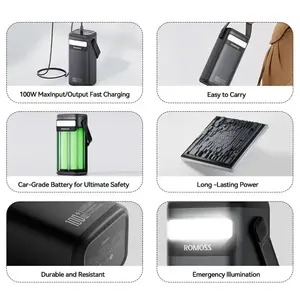 2024ร้อนแรง60000มิลลิแอมป์100วัตต์แบตเตอรี่สำรองพลังงาน PMT60ชนิด C ที่มีประสิทธิภาพ PD สำหรับโทรศัพท์มือถือ Android IOS - Product Image 4