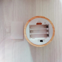 Boîte en bois décorative avec base de lampe de nuit LED et piles - Catégorie de produit : Lampes de nuit