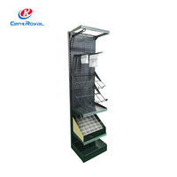 Support d'affichage au sol en métal personnalisé CentRoyal CR-MD-030 pour les magasins de détail, avec divers services professionnels OEM