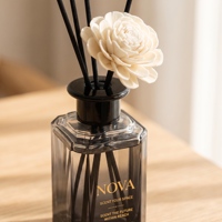 Diffuseur de parfum en verre premium NOVA 150 ml, logo personnalisé, sans BPA, sans alcool, pour salon, détente quotidienne, ambiance élégante et fraîche