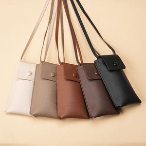 <b>Mini</b> Flip Cell Phone Shoulder Purse Soft Faux Leather Mobile Phone <b>Pouch</b> Vintage Women Crossbody Bag - Product Image 1