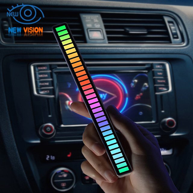 Rhythm RGB Light Bar Mini Rechargeable Music Sync Voice Activated Colorful LED Lighting