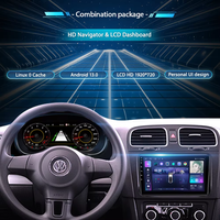 CARUPEZ Tableau de bord numérique LCD 12,3 pouces pour VW Transporter T5 avec Carplay/Android Auto, maintien du boîtier d'origine