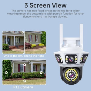 Yoosee 6K 12MP UHD Three Lens 4g Wifi PIR Detection IP Cameras Outdoor PTZ <b>Wireless</b> CCTV PTZ Bullet Surveillance <b>Security</b> <b>Camera</b> - Product Image 5