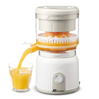 Anbo Kitchen Electric Kapasitas 120W untuk Penggunaan Rumah Tangga, 2 Kepala Blender Pemeras Buah Jeruk dengan Pisau Stainless Steel