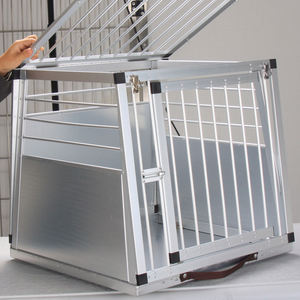 Köpek araba kafesi toptan seyahat taşıyıcısı katlanır taşınabilir alüminyum pet köpek araba kafesi hafif ransport çoklu boyutları araba kafesi - Product Image 6