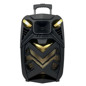 ลำโพงคาราโอเกะแบบล้อลากขนาด 12 นิ้ว ขายดีที่สุด 60 วัตต์ พร้อมไมโครโฟนไร้สาย ควบคุมระยะไกล เอคโค่ รีเวิร์บ ไฟ RGB LED สำหรับงานปาร์ตี้ครอบครัว - Product Image 1