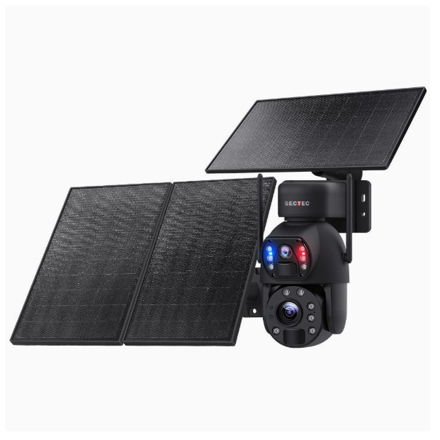 Private Mold Solar-powered Camera, Wireless WIFI Surveillance Camera, Night Vision Outdoor PTZ PTZ Camera, Waterproof Outdoor.