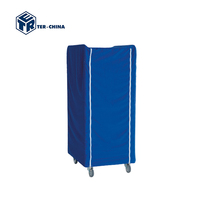 Housse de protection légère pour conteneur à roulettes et cage à roulettes, pour équipement de blanchisserie, de transport et de stockage