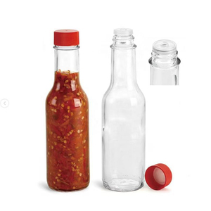 Botellas de salsa <span class=keywords><strong>Tabasco</strong></span> con tapas de plástico Botella de vidrio de salsa picante barata de 150ml - Product Image 4