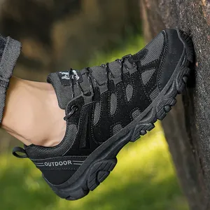Chaussures de randonnée en plein air pour hommes, antidérapantes, absorbant les chocs, chaussures basses, plates, respirantes, à semelles épaisses, chaussures de sport décontractées pour hommes - Product Image 3