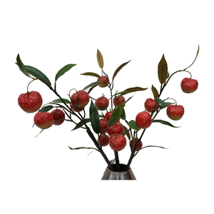 Bouquet de fleurs artificielles en plastique effet naturel, feuilles de <span class=keywords><strong>litchi</strong></span>, branche d'<span class=keywords><strong>arbre</strong></span>, pour mariage, maison, remise de diplôme, Noë<span class=keywords><strong>l</strong></span>, Nouvel An - Product Image 3
