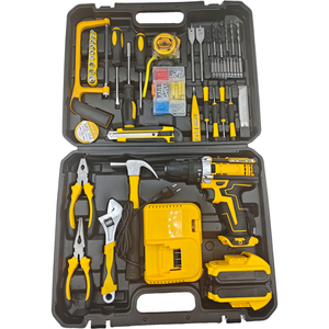 2025 New Arrival Multifunctional 21V Cordless Impact Drill <strong>Tool</strong> <strong>Set</strong> with 30N.M Torque Brush Motor 3/8 in Chuck - Product Image 2