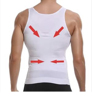 تي شيرت رجالي للتنحيف سترة جسم مرنة وضغط ضيق للعضلات - Product Image 4