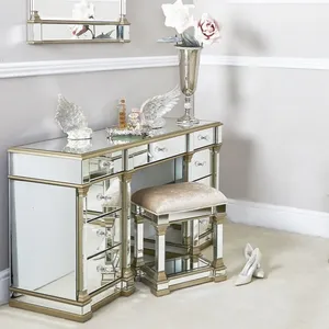 <span class=keywords><strong>Table</strong></span> de maquillage de style vintage <span class=keywords><strong>scandinave</strong></span> <span class=keywords><strong>avec</strong></span> organisateur de coiffeuse et tiroirs de rangement - Product Image 5