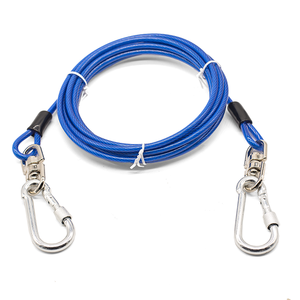 कुत्ते टाई आउट केबल: छोटे बड़े कुत्तों के लिए बाहर यार्ड-भारी शुल्क श्रृंखला के लिए नेतृत्व-आउटडोर कुत्ते की छलांग - Product Image 5