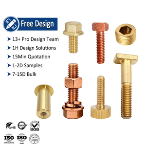 Laiton Cooper <span class=keywords><strong>Boulon</strong></span> et Écrous Fixation M4 M6 M7 5mm 6mm 7mm <span class=keywords><strong>10</strong></span> <span class=keywords><strong>Mm</strong></span> 3/4x8 Pouces Din933 Iso Carré Hex Bride Boulons à Tête avec Trou - Product Image 1