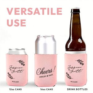 Porte-canettes personnalisés - Glacières en néoprène pour mariages, événements d'entreprise - Article cadeau élégant - Product Image 3