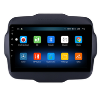 Lecteur multimédia GPS Android 10 de 9 pouces pour Jeep Renegade 2016-2018 avec prise en charge USB AUX WIFI caméra de recul OBD2