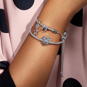 <span class=keywords><strong>Bracciale</strong></span> di Alta Qualità in Cuoio Vintage con Charm Placcati Argento Braccialetti in Stile Europeo a Catena <span class=keywords><strong>Serpente</strong></span> Adatti per Bracciali Fini Fai da Te da <span class=keywords><strong>Donna</strong></span> - Product Image 4
