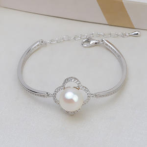Bracelet en argent S925, tendance, fantaisie, porte-bonheur, pour femmes, tendance 1865, perle semi-finie, accessoires de bricolage, bijoux - Product Image 1