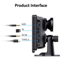 Maustor Dual Lens 4K Wireless CarPlay Android Auto DVR WIFI GPS Dash Cam Kamera Mundur Layar Pintar IPS untuk Mobil Black Box
