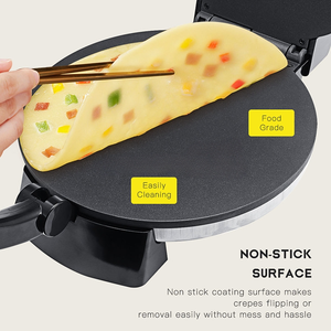 Hộ Gia Đình 12Inch Thép Không Gỉ Crepe Và Pancake Tortilla Nhà Sản Xuất Không Dính Waffle Nhà Sản Xuất - Product Image 5