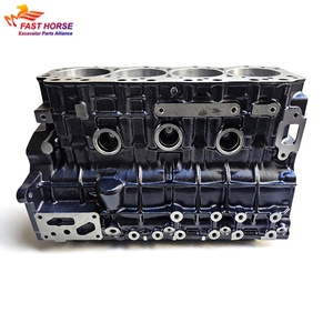 Bloc moteur Hangood 4JG1 avec chemises pour mini-excavatrice, générateur diesel, groupe électrogène industriel - Product Image 1