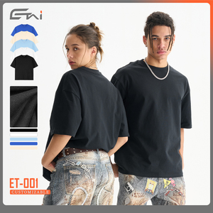 Wholesale 100% Cotton Blank Oversized Tshirt 240G Heavy Weight Custom <strong>3d</strong> Logo Men Tee <strong>T</strong> <strong>Shirt</strong> - Product Image 1
