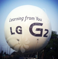 Gonflables publicitaires en PVC Logo personnalisé Ballon publicitaire volant Géant Grands ballons gonflables à l'hélium de 4M