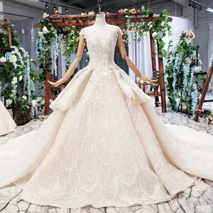 Hzl728 — robe de mariée, tenue de bal, avec des Appliques en dentelle ivoire, modèle de dubaï, de luxe