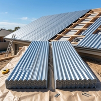 Tôles de toiture ondulées GI PPGI SGCC DX51D en acier galvanisé prélaqué