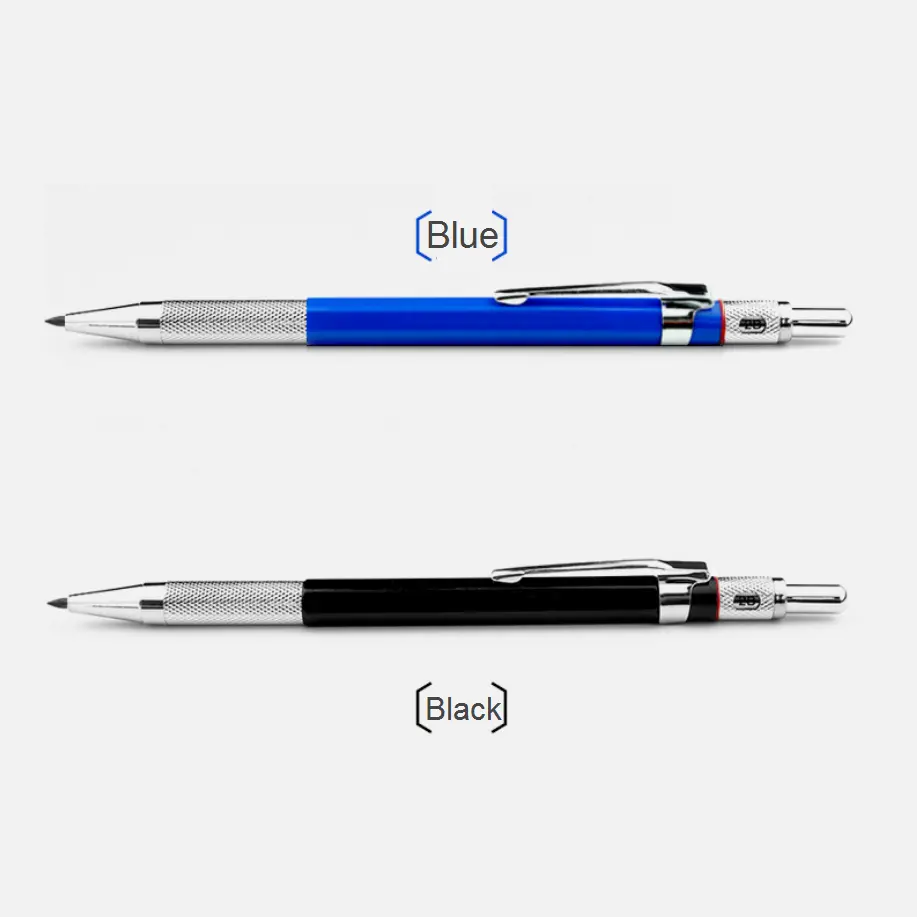 2.0mm עופרת מחזיק מתכת מכאני עיפרון אוטומטי ניסוח מכאני עיפרון עבור טיוטת ציור צורפות נגר אמנות Sketchi