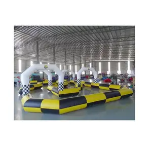 Parachoques inflable bola karts pista de carreras juego de deporte para la venta